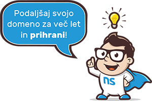 Andy priporoča nakup domene za več let