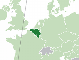 Belgija lokacija