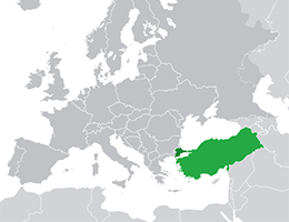 Turčija lokacija
