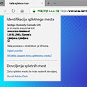 Prikaz SSL certifikata v brskalniku Microsoft Edge