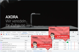 Axora.at - DevTools pred prenosom