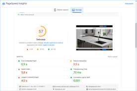 Axora.at - PageSpeed Insights po optimizaciji