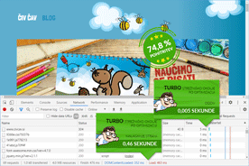 Civcav.si - DevTools po optimizaciji