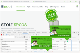 Ergonomske-resitve.eu - DevTools po optimizaciji