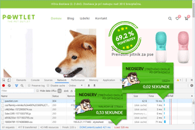 Pawtlet.com - DevTools po optimizaciji