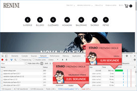 Renini-Shop.com - DevTools pred prenosom