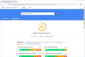 Renini-Shop.com - PageSpeed Insights po optimizaciji