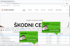 Studioekspert.si - DevTools po optimizaciji