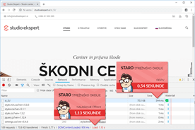 Studioekspert.si - DevTools pred prenosom