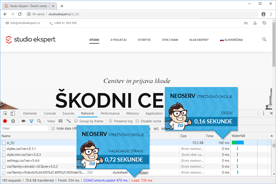 Studioekspert.si - DevTools po prenosu