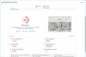 The-Lab.hr - PageSpeed Insights pred prenosom