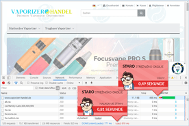 Vaporizer Handel - DevTools pred prenosom