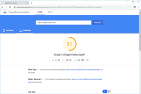 Villa Privlaka - PageSpeed Insights po prenosu