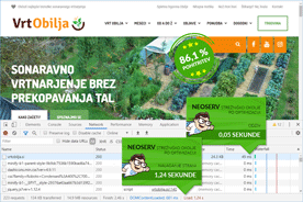 Vrt Obilja - DevTools po optimizaciji